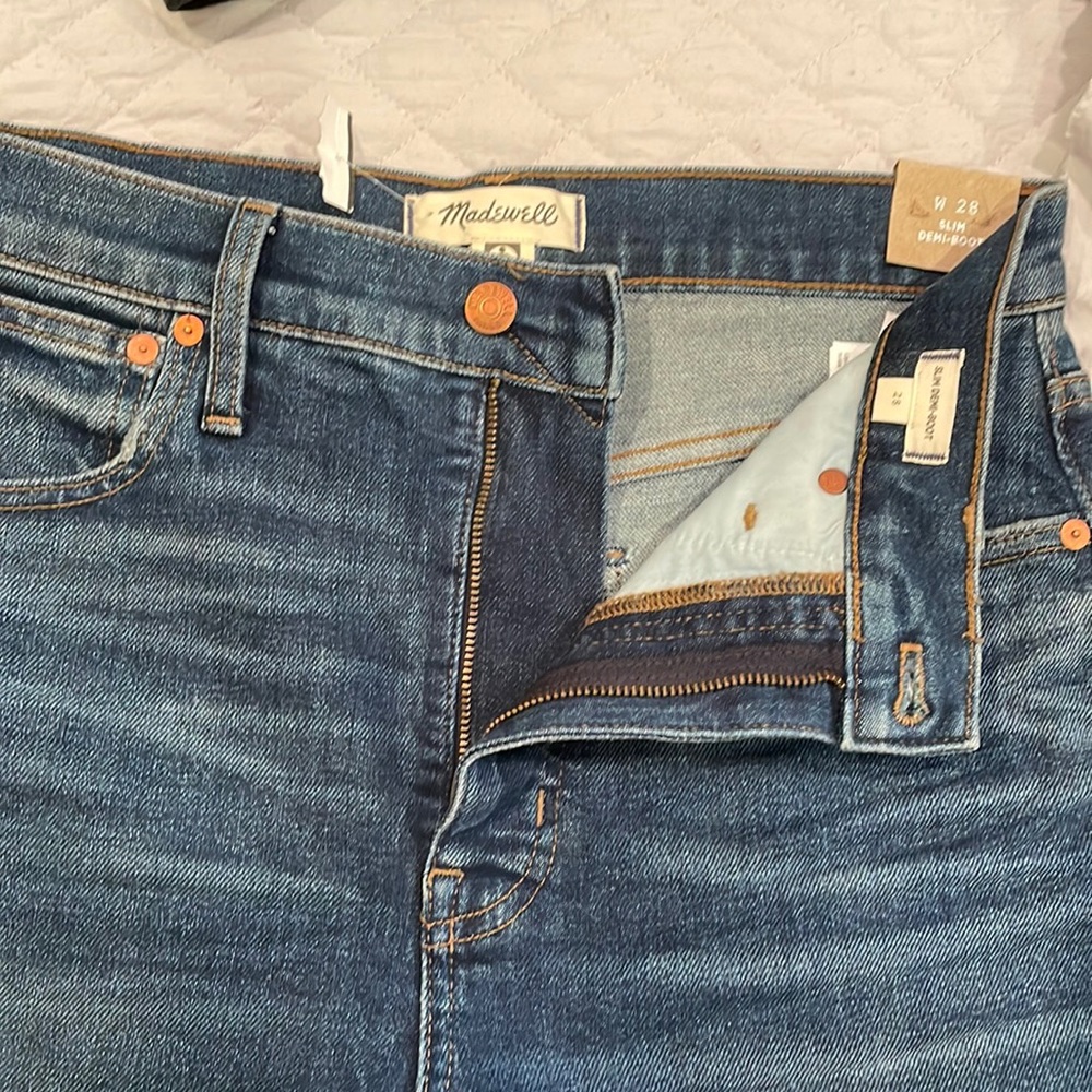 Madewell slim Demi boot jeans NWT